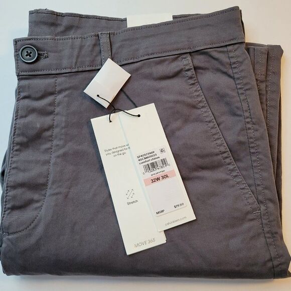 Calvin Klein Men's Straight-Fit Chino Pants - Picture 2 of 3